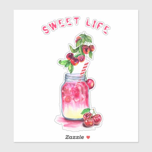 Sticker de la partie de boisson du Cool de jus de (Feuille)