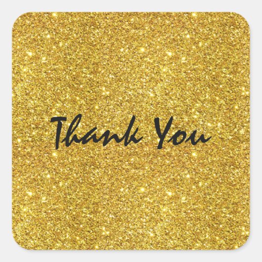 Sticker de la partie Glam Parties scintillant or (Devant)