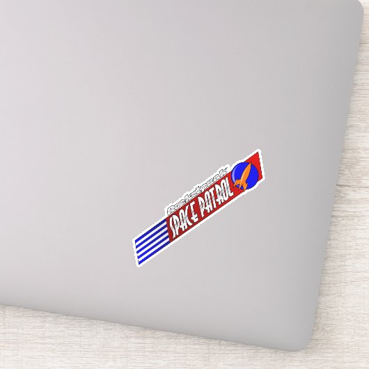 Sticker de la patrouille spatiale Rocketpunk (Détail)