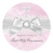 Sticker de la première communion sacrée en rose de