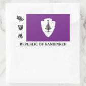 Sticker de la République de Kanienkeh (nation moha (Sac)
