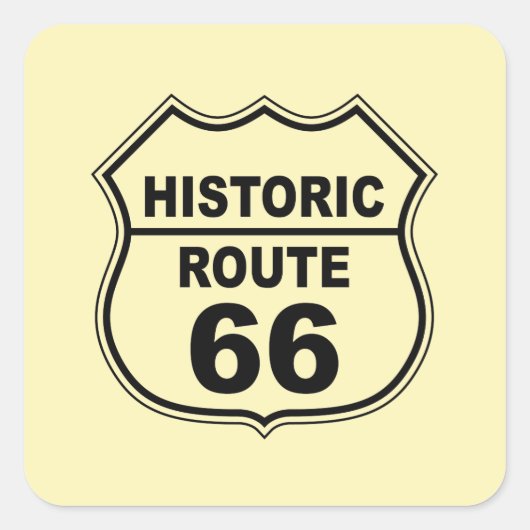 Sticker de la route historique 66 (Devant)