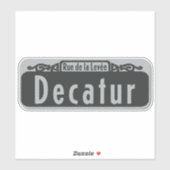 Sticker de la rue Decatur (Rue de la Levée) (Feuille)