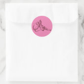 Sticker de la Saint Valentin Pink Cupid Angel (Sac)
