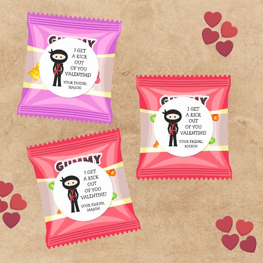 Sticker de la Saint Valentin Red Ninja