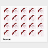 Sticker de la Saint Valentin Ruby Red (Feuille)