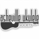 Sticker de la société Asheville Ukulele (Devant)