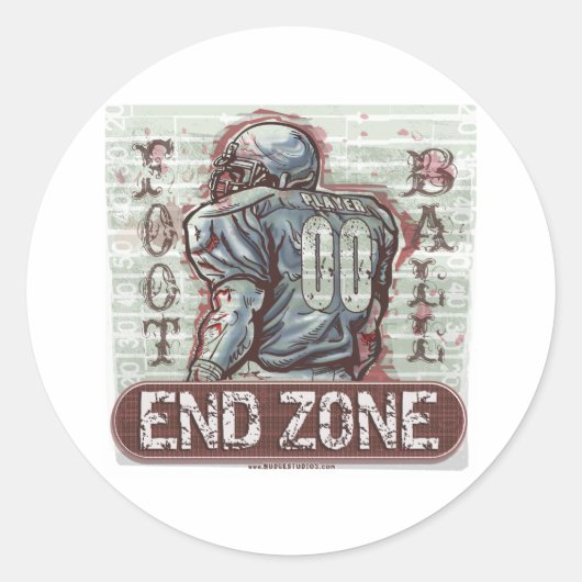 Sticker de la zone d'extrémité de football (Devant)