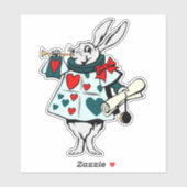 Sticker de lapin blanc 4 (Feuille)