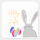 Sticker de lapin de Pâques coloré (Devant)