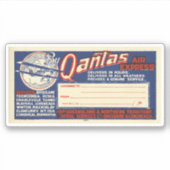 Sticker de l'aviation australienne vintage (Devant)