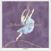 Sticker de l'école de danse (Feuille)