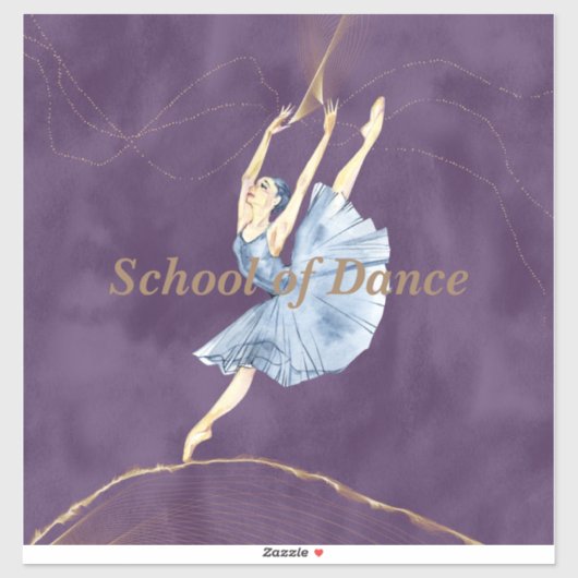 Sticker de l'école de danse (Feuille)