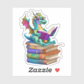 Sticker de lecture de dragon (Feuille)