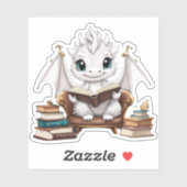 Sticker de lecture Dragon blanc (Feuille)