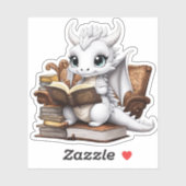 Sticker de lecture Dragon blanc (Feuille)