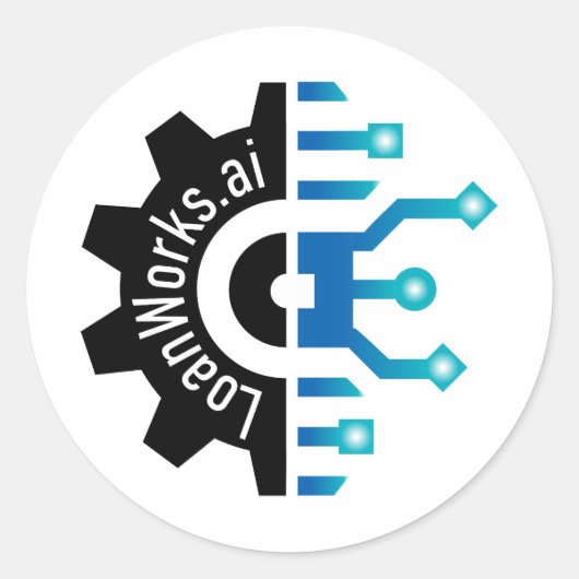 Sticker de l'engrenage+ LoanWorks (Devant)