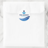 Sticker de l'entreprise des services de piscine (Sac)