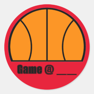Sticker de l'heure du jeu de basket-ball