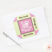 Sticker de livre de quilt Faux Chat Rose (Enveloppe)