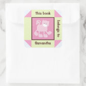 Sticker de livre de quilt Faux Chat Rose (Sac)
