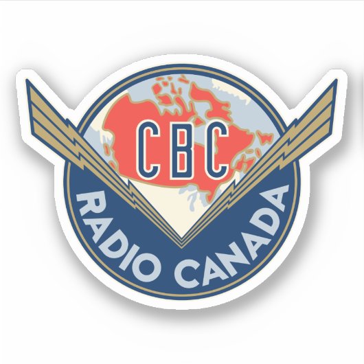 Sticker de logo CBC 1940s (Devant)