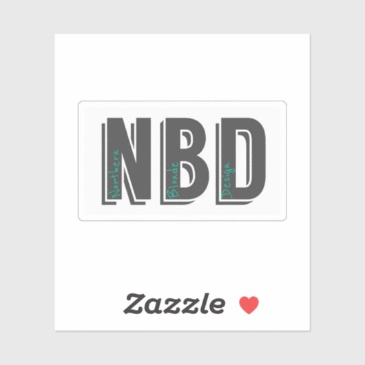 Sticker de logo NBD (Feuille)