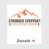 Sticker de logo pour bouteille d'eau plus fort tou (Feuille)