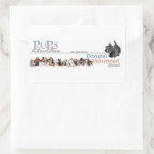 Sticker de logo PUP avec Scottie (Sac)