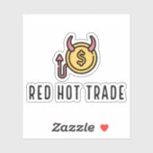 Sticker de logo Red Hot Trade (Feuille)