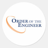 Sticker de logo rond (feuille de 20) (Devant)