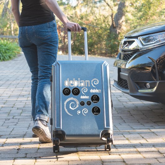 Sticker de logos Silver Debian Linux (Valise Insitu)