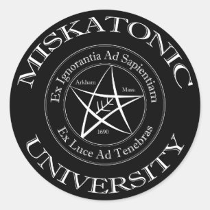 Sticker de l'université Miskatonic