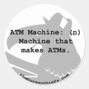 Sticker de machine ATM