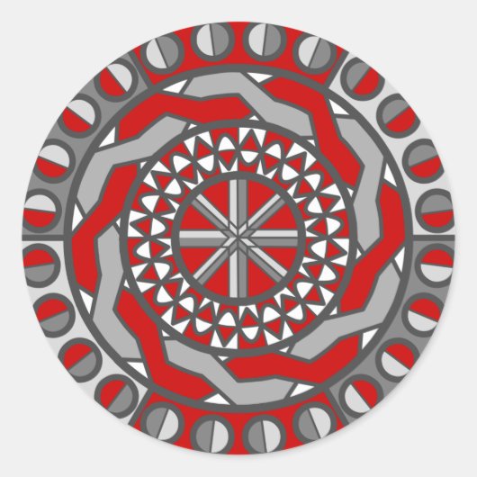 Sticker de machine rouge (Devant)