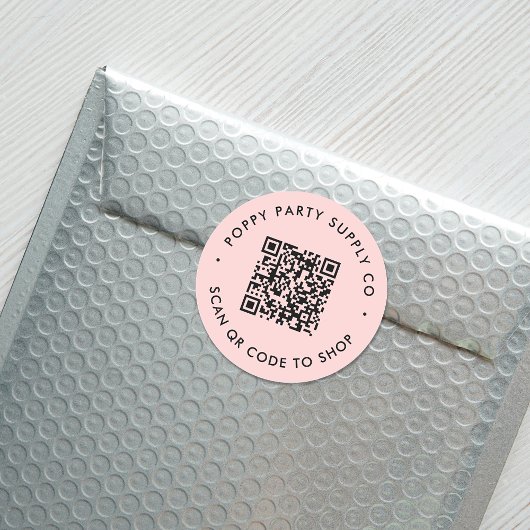 Sticker de magasin de code QR personnalisé