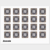 Sticker de magasin Leopard Custom QR Code (Feuille)