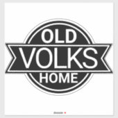 Sticker de maison Vieux VOLKS (Feuille)