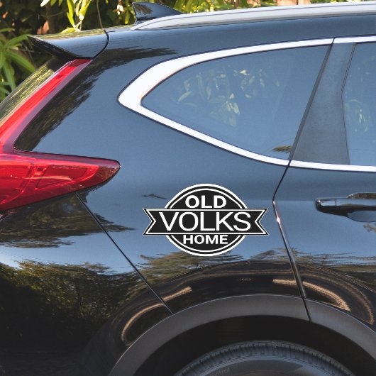 Sticker de maison Vieux VOLKS (Coté voiture)