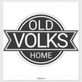 Sticker de maison Vieux VOLKS (Feuille)