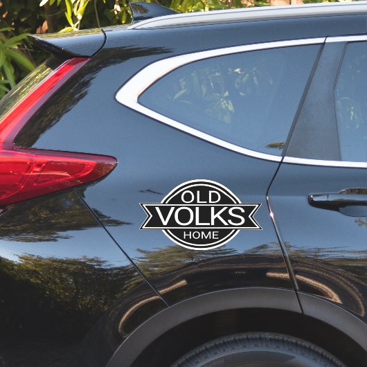 Sticker de maison Vieux VOLKS (Coté voiture)