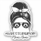 Sticker de maman lutteuse personnalisée (Devant)