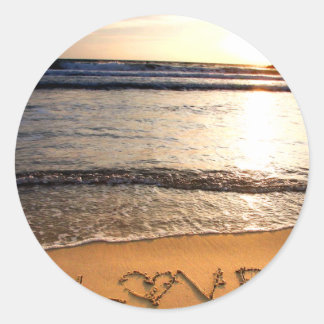 Sticker de mariage de plage