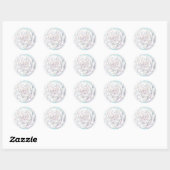 Sticker de mariage de printemps avec Mariage blanc (Feuille)