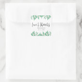 Sticker de mariage écologique Feuilles botaniques (Sac)