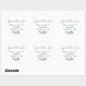 Sticker de mariage élégant de la Monnaie Botanique (Feuille)