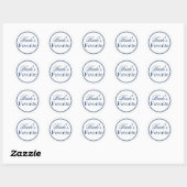 Sticker de mariage "Favori de la mariée" - Marine (Feuille)