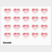 Sticker de mariage favori pour flocon de neige rou (Feuille)