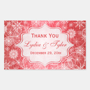 Sticker de mariage favori pour les flocons de neig