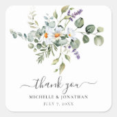 Sticker de mariage favori pour marguerite blanche (Devant)